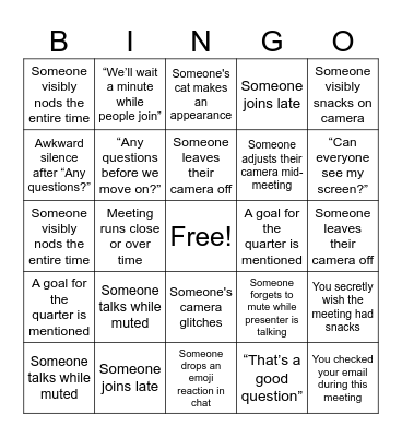 SEO HUDDLE BINGO Card
