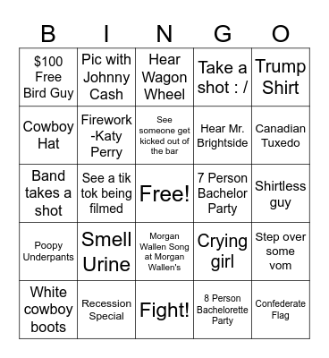 Nash 2025 Bingo Card