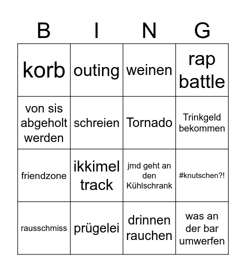 Dope degeh Bingo Card