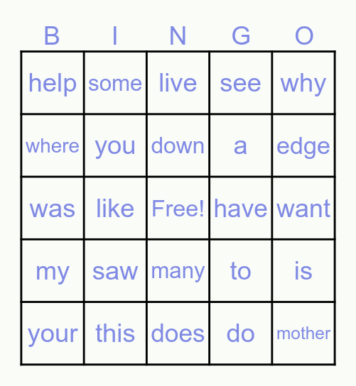 Bingo #1 - Kash Bingo Card