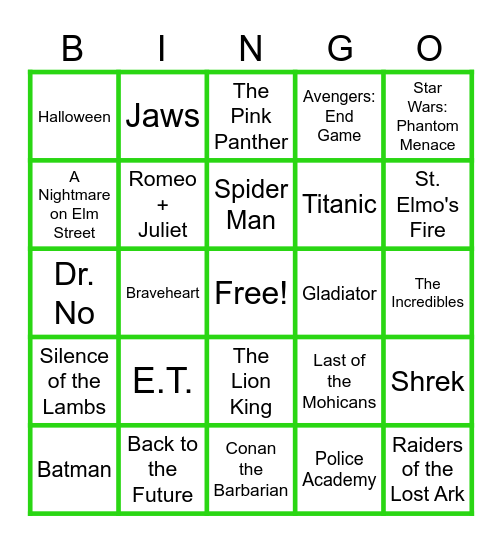 MUSIC BINGO at the Ann Arbor Eagles!  Movie Themes!🎥🎬🎞️🍿 Bingo Card