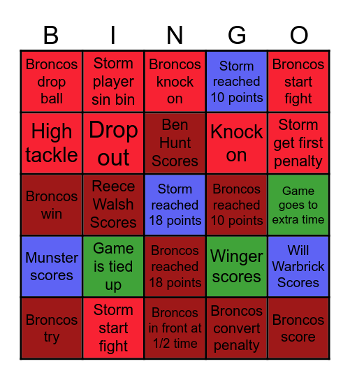 FOOTYBALL BINGO Card