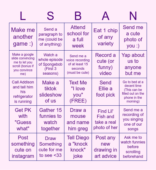 SUPER AWESOME COOL BINGO FOR WIFE Bingo Card