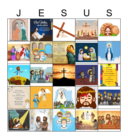 Rosary Bingo Card
