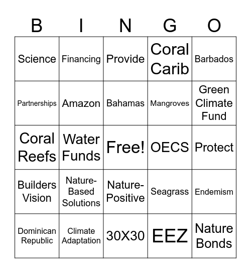 CARIBBEAN BINGO Card