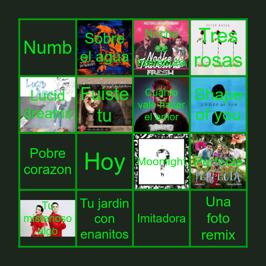 BINGO MUSICAL Bingo Card