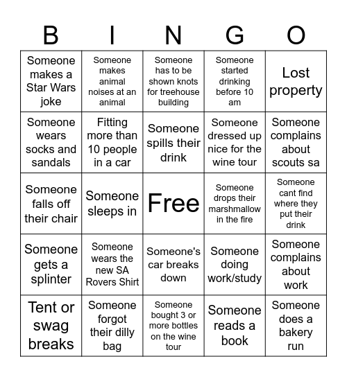 Branch Moot BINGO Card