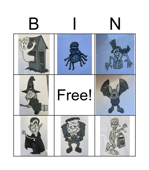 Halloween bingo Card