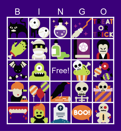 Halloween Bingo Card