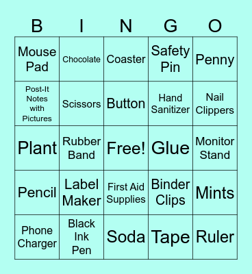 Office Desk Bingo - Whose Desk had these? Bingo Card