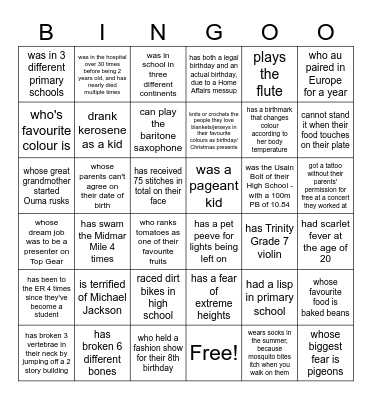 PRIM BINGO - Find a Prim Who... Bingo Card