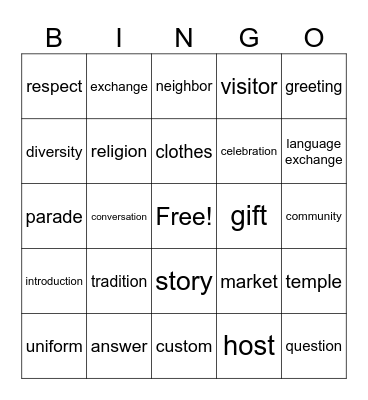 SJH 2 SDG16 Bingo Card