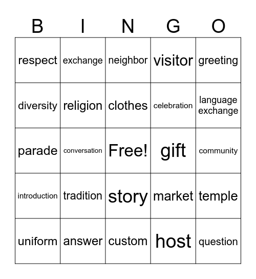 SJH 2 SDG16 Bingo Card