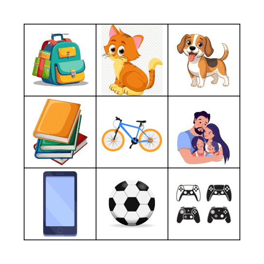 What have you got? Bingo Card