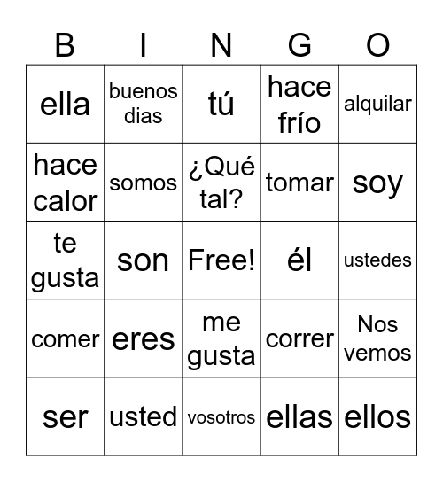 Jugar al bingo Card
