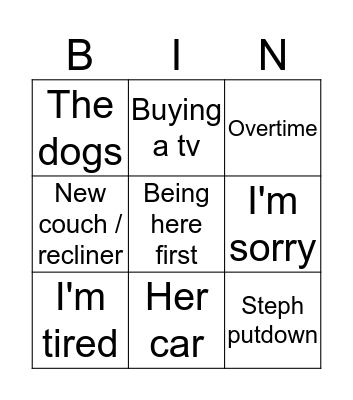 Thanksgiving  Bingo Card