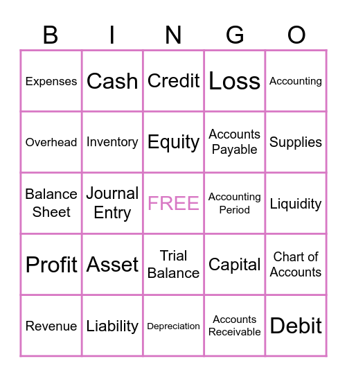 Easy Round Bingo Card
