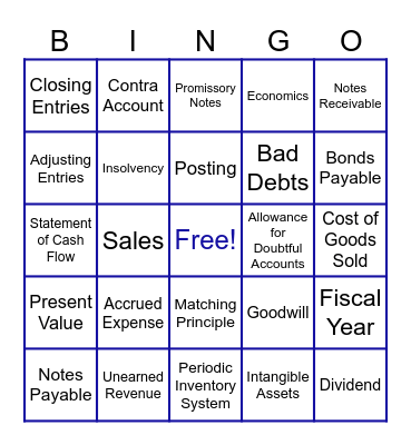 Medium Round Bingo Card