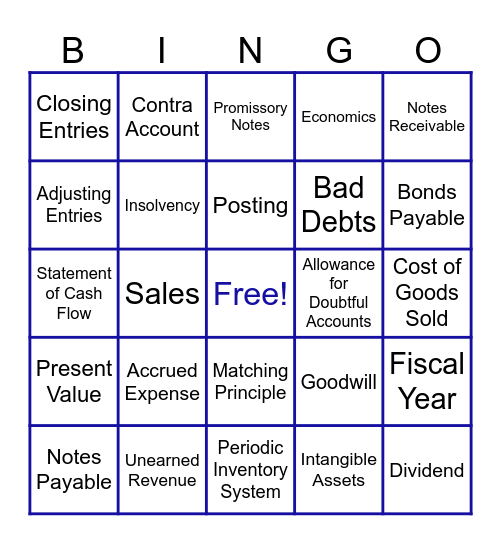 Medium Round Bingo Card