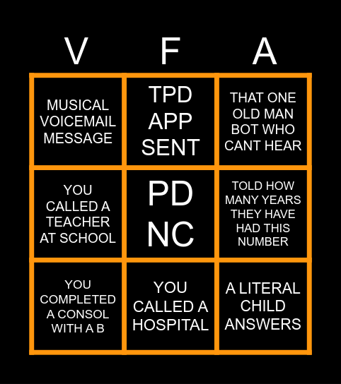 MICHAEL-MASH BINGO Card