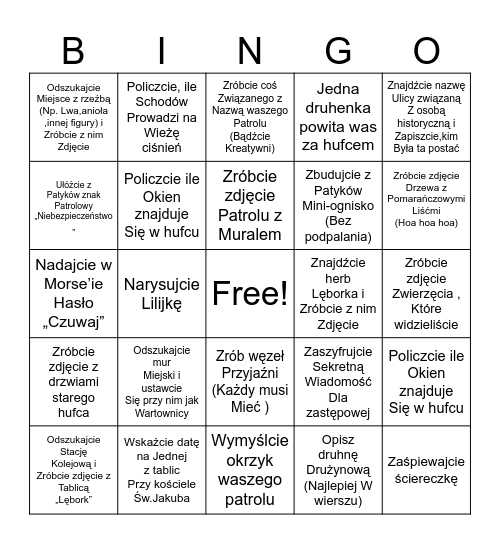 102 LDSH Azymut Bingo Card