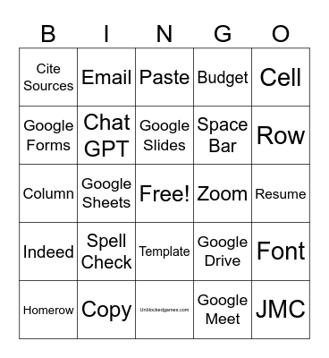 Doc Proc Bingo Card