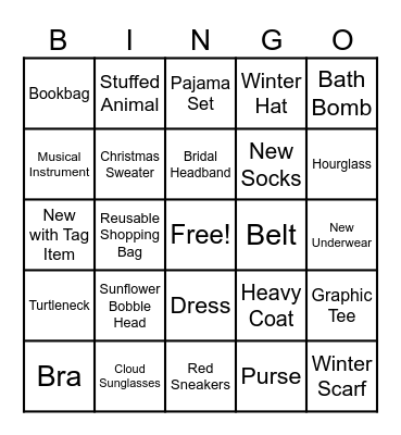 Pocket Bingo Card