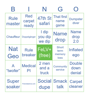 FOS Bingo Card