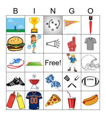 FOOTBALL Bingo Card
