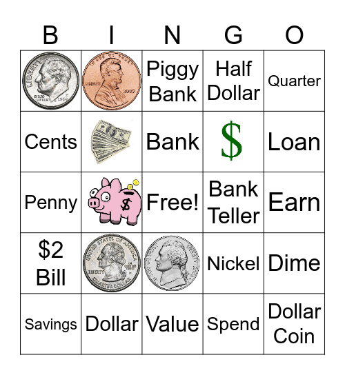 MONEY Bingo Card
