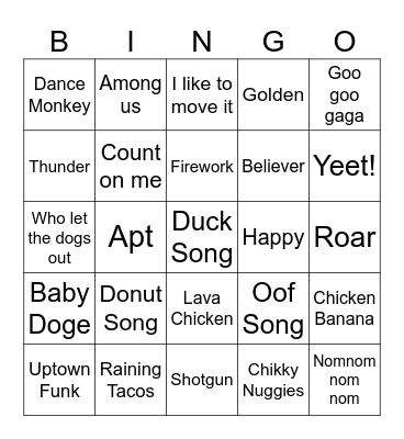 Sams Birthday Bingo Card