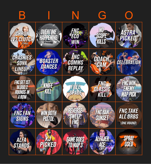 Fnatic vs DRX (LB Champs25) Bingo Card