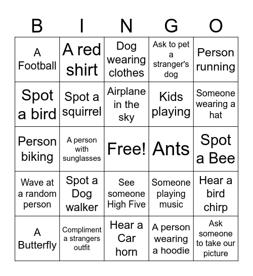 Picinic 10-03-2025 Bingo Card