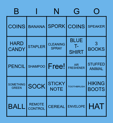 SCAVENGER HUNT BINGO #2 Bingo Card