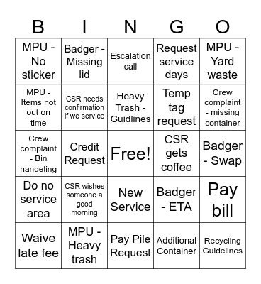 Texas Pride Bingo Card