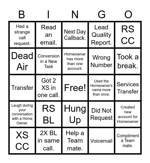 A day in the life of COE. Bingo Card