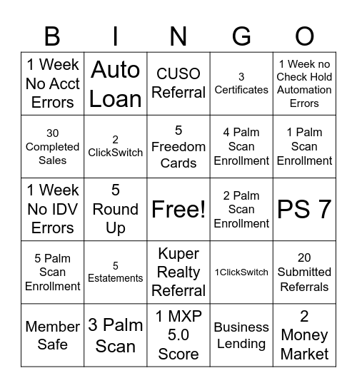 BINGO Card