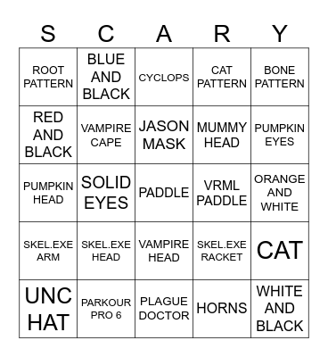 HALLOWEEN BINGO Card