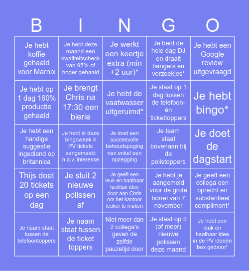 Heemzaethe Bingo Card