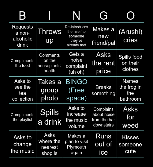 Cross this off if you notice someone... Bingo Card