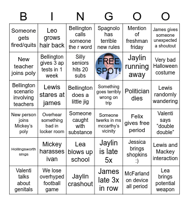 OCTOBER BINGO Card