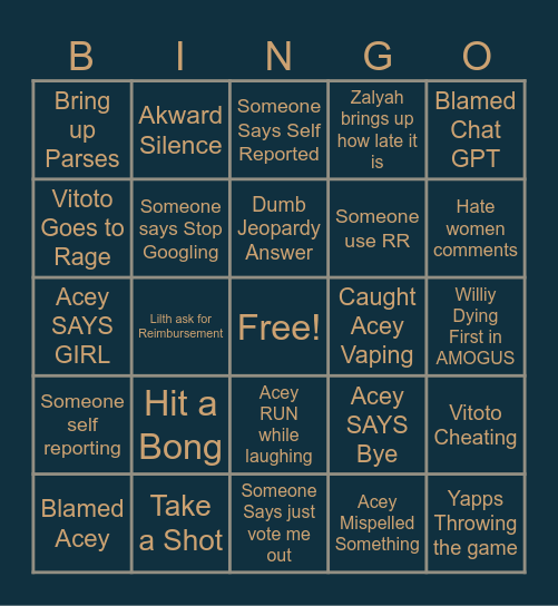 IMC 5TH ANNIVERSARY Bingo Card