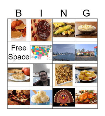 Thanksgiving Bingo!!!! Bingo Card
