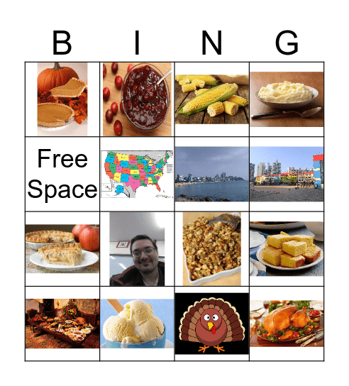 Thanksgiving Bingo!!!! Bingo Card