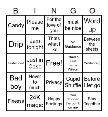 Christmas Bingo Card
