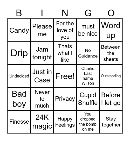 Christmas Bingo Card
