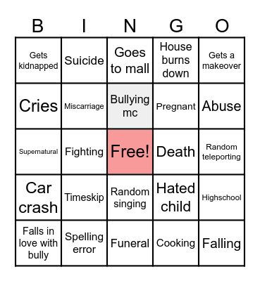 Gacha life bingo Card