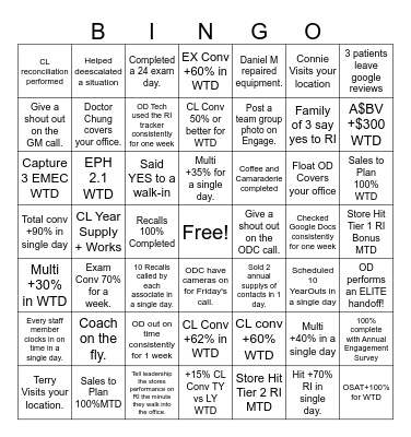 AZ Bingo Party Challenge! Bingo Card