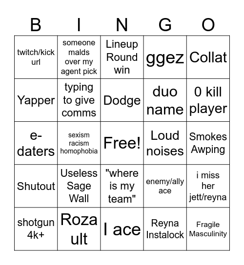 Swiftplay bingo Card