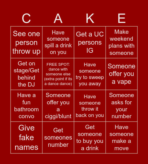 Baby's First Club💕 Bingo Card